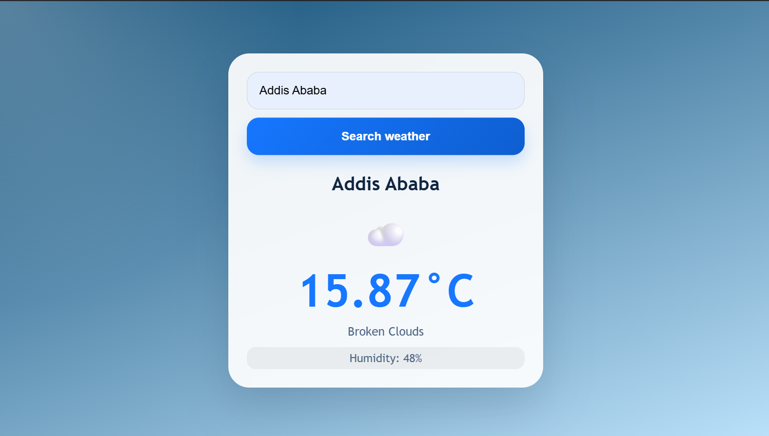 Weather App Screenshot